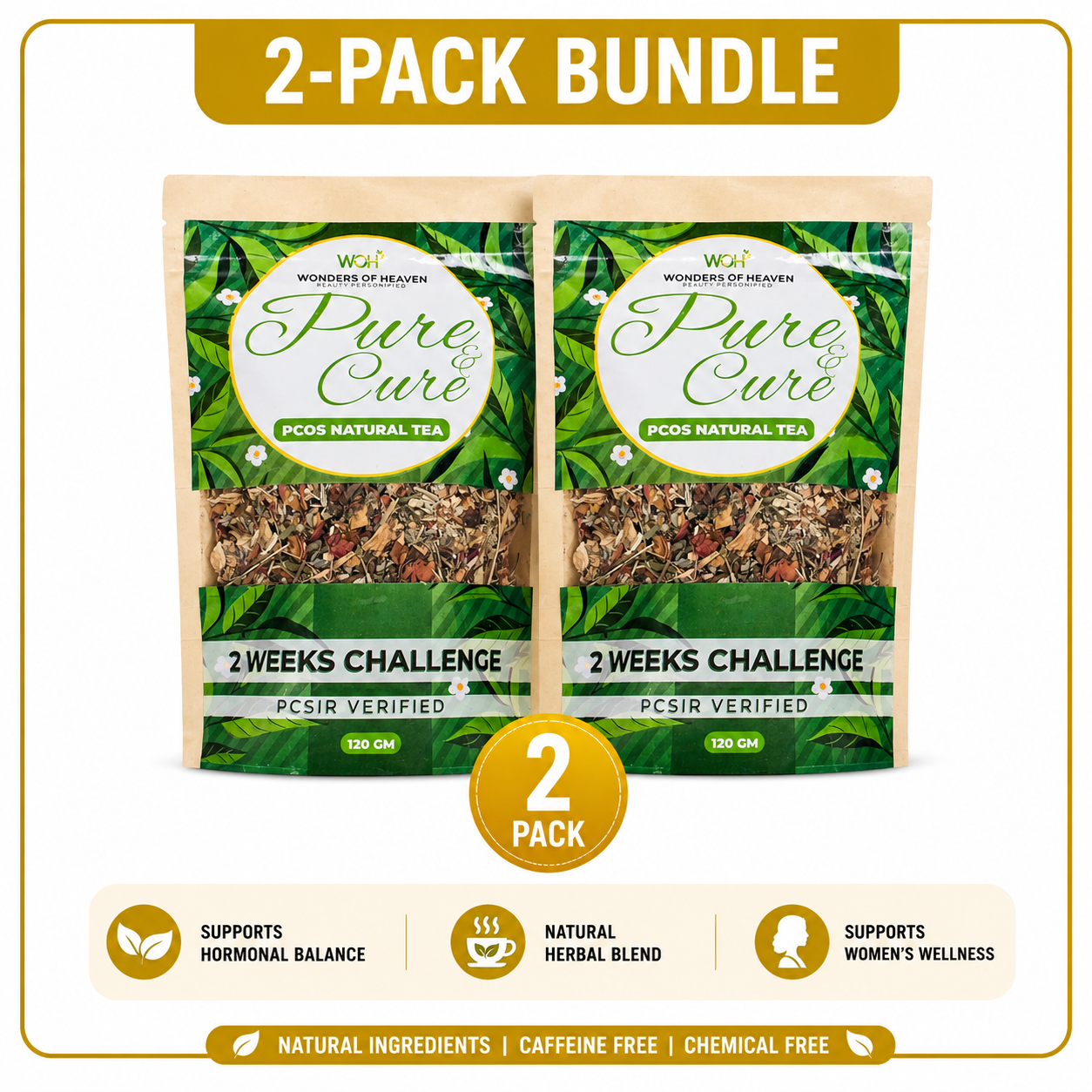 Pure&Cure 100% Natural PCOS Tea