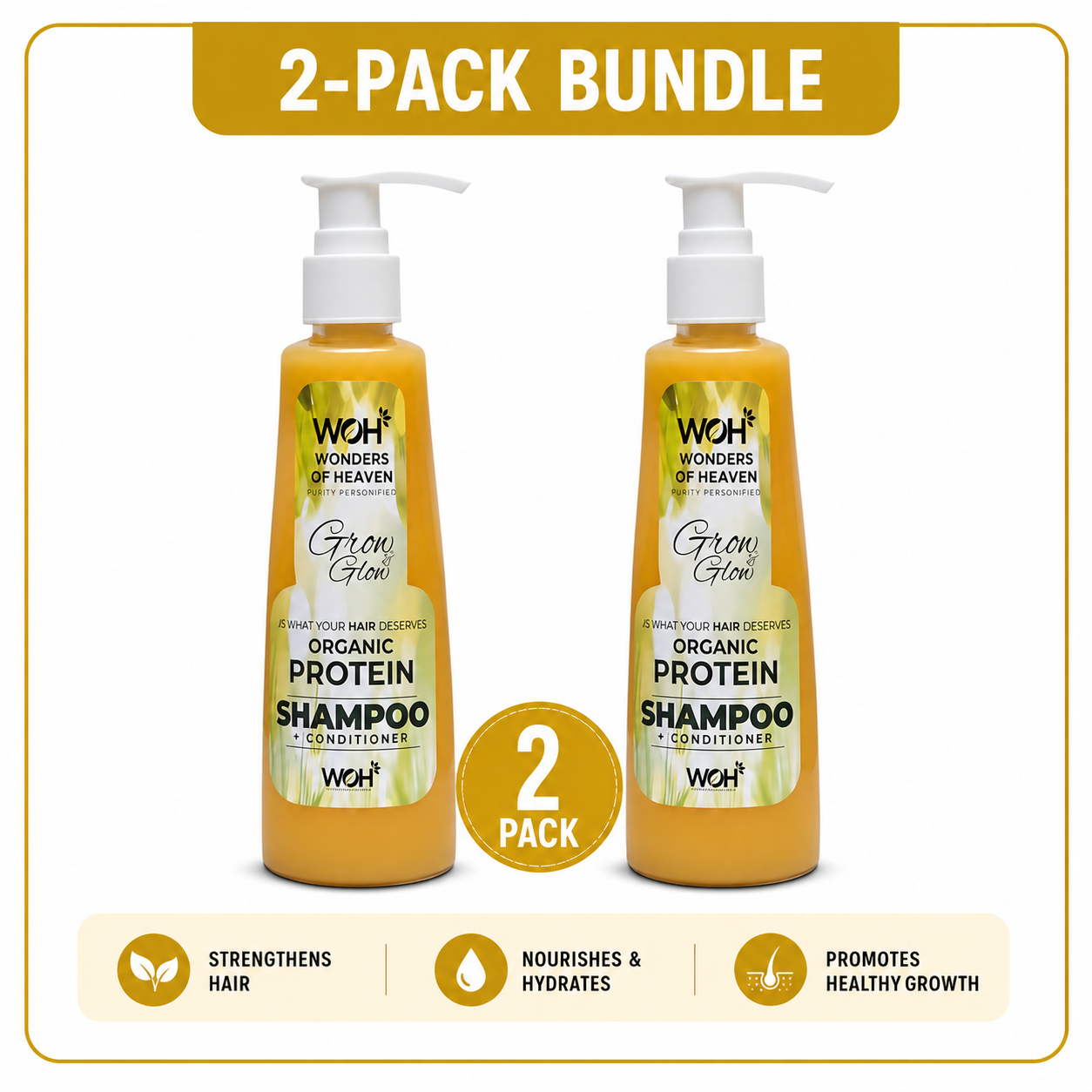 Grow&Glow All Protein Shampoo + Conditioner with BiotinB+