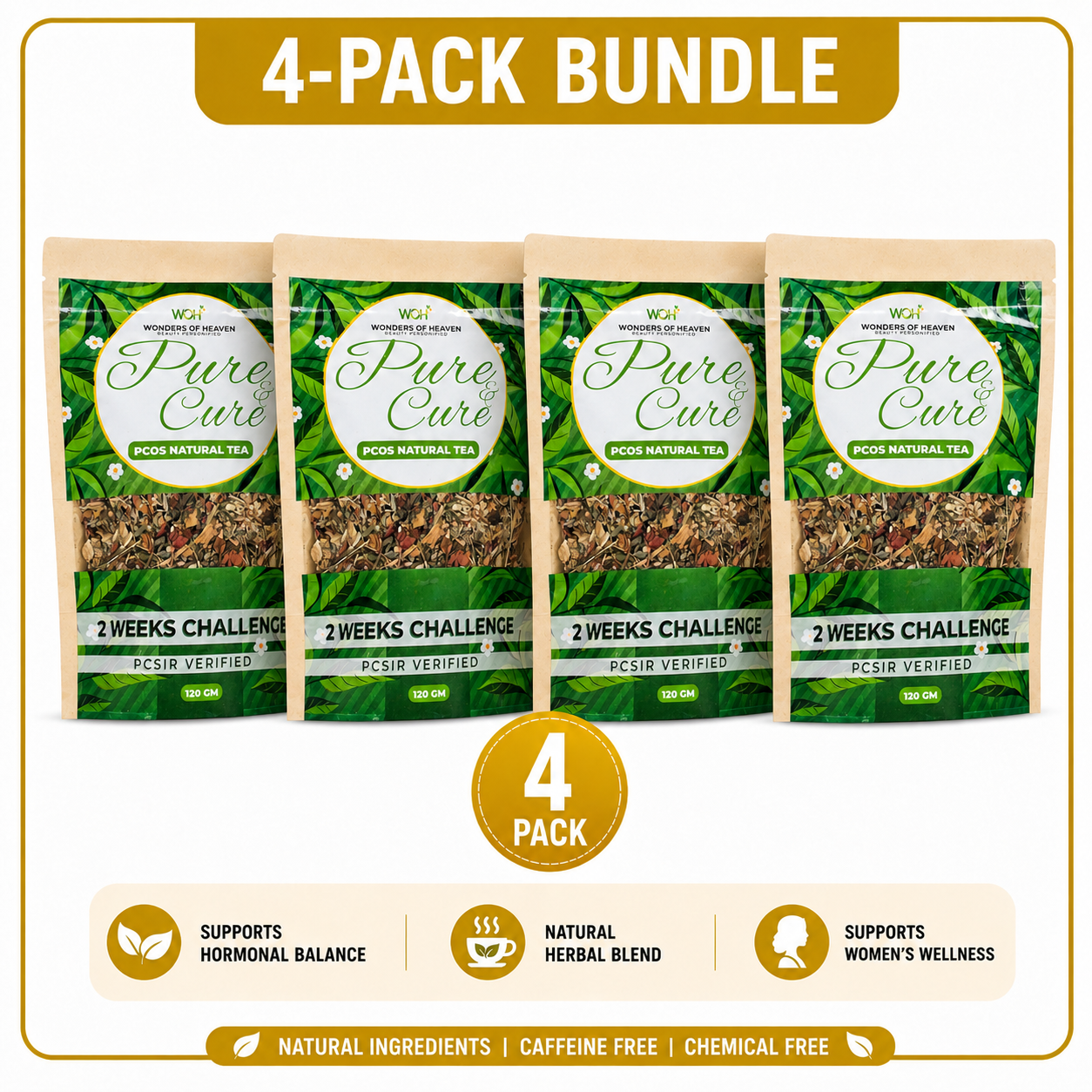 Pure&Cure 100% Natural PCOS Tea