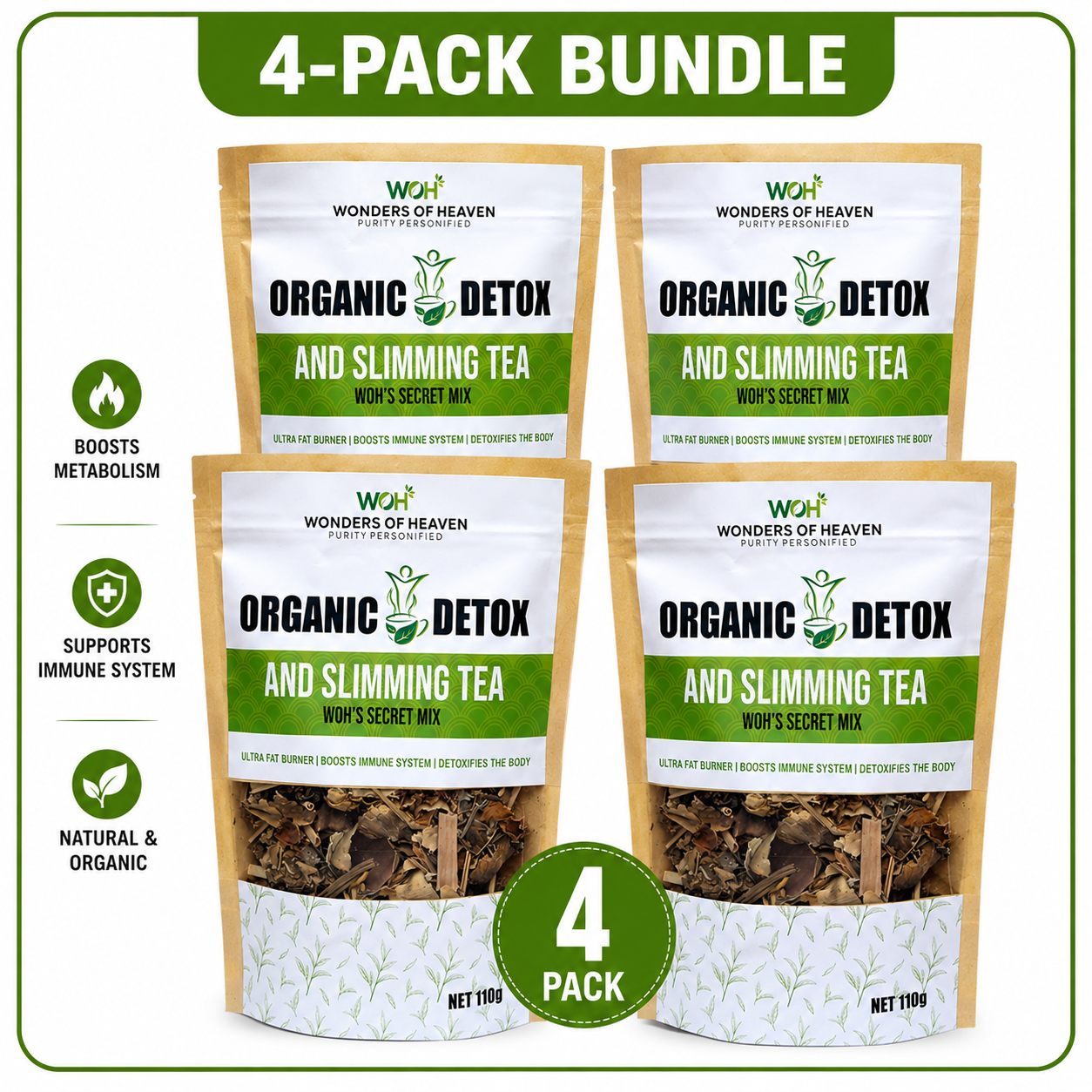 WOH’s Secret Mix 100% Organic Detox & Slimming Tea