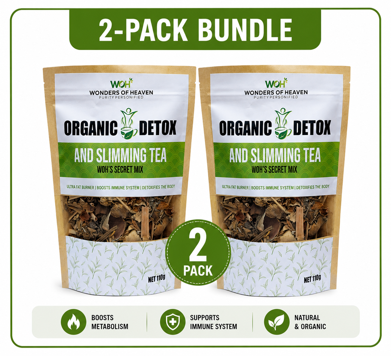 WOH’s Secret Mix 100% Organic Detox & Slimming Tea